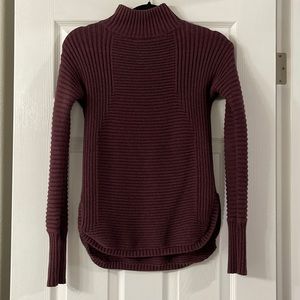 Burgundy rubbed turtleneck